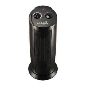 Tower Ceramic Heater Fan, Black