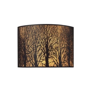 Atlas Lighting WL11722-BZ Woodland Sunrise Sconce
