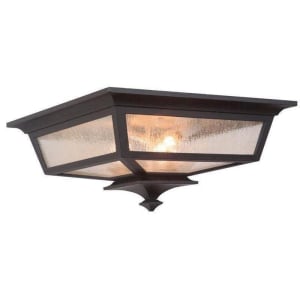 Argent II Outdoor Flush Mount, 3 Light 180 Total Watts, Midnight