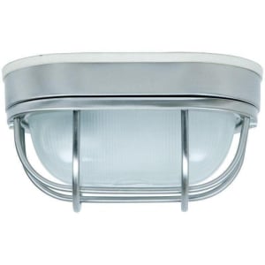 Bulkheads Outdoor Flush Mount, 1 Light 60 Watts, Stainless Steel