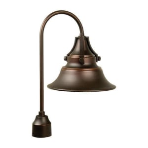 Union Outdoor Post Mount, 1 Light 100 Watts, Oiled Bronze Gilded