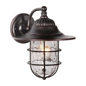 Fairmont Outdoor Wall Sconce, 1 Light 100 Watts, Oiled Bronze Gilded