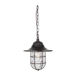 Fairmont Outdoor Pendant, 1 Light 100 Watts, Oiled Bronze Gilded