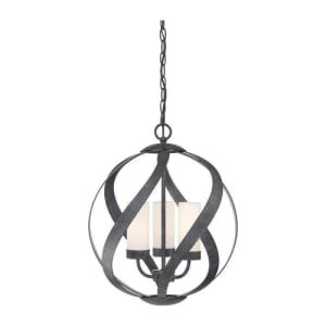 Blacksmith Pendant, 3-Light 180 Total Watts, Old Black