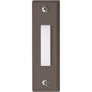 Surface Mount Rectangle Lighted Push Button, Bronze