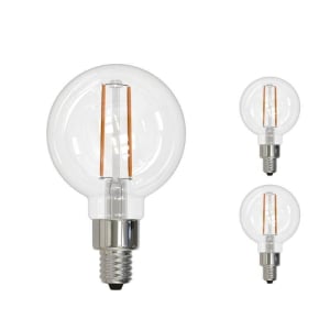 Bulbrite 861428 G16 Light Bulb, 3-Pack
