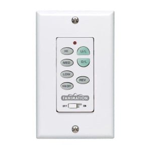 3-Fan Speeds, Reversible & Up & Downlight Dimming Wall