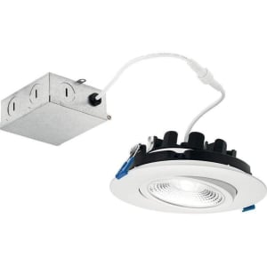 DLGM06R3090WHT Direct To Ceiling Gimble 1-Light LED Recessed Lighting