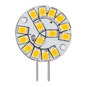 2 Watt LED White G4 Bi-Pin Base, 12 Volt