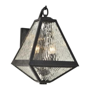 GLA-9722-WT-BC Glacier 2-Light Outdoor Wall Sconce