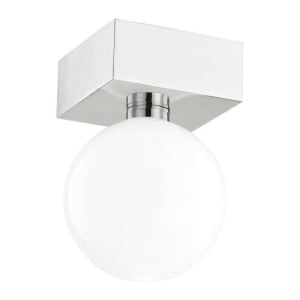 MITZI-ASPYN-SEMI-FLUSH-1 H385501-PN Aspyn 1-Light Outdoor Flush Mount