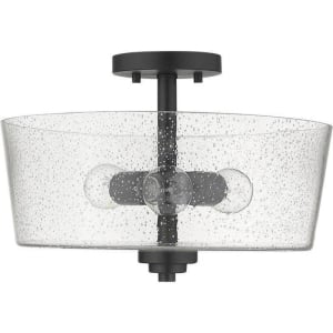 IN61104BK Rowe 3-Light Semi Flush