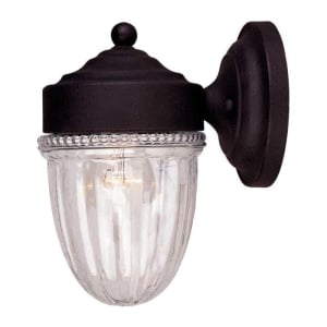 Exterior Collections Jelly Jar Wall Mount, Textured Black