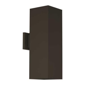 P560294-020 6In Cyl Sqrs 2-Light Outdoor Wall Sconce