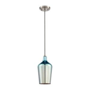 Mini Pendant 1-Light, Brushed Polished Nickel