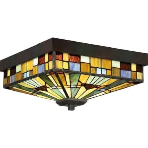 Inglenook Flush Mount, 3-Light 180 Total Watts, Valiant Bronze