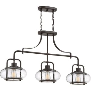 Trilogy Chandelier, 3-Light 300 Total Watts, Old Bronze