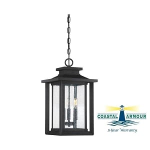 Wakefield Outdoor Pendant, 3-Light 180 Total Watts, Earth Black
