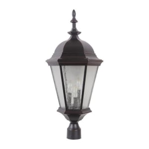 Chadwick Outdoor Post Mount, 3 Light 180 Total Watts, Oiled Bronze Gilded