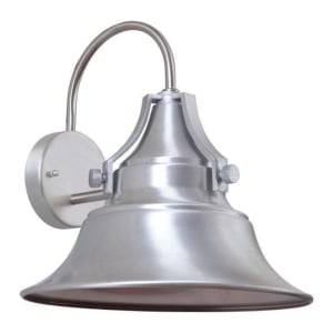 Union Outdoor Wall Sconce, 1 Light 100 Watts, Satin Aluminum