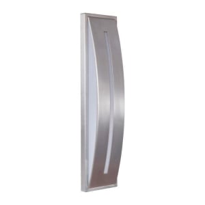 Luna Outdoor Wall Sconce, 1 Light LED 13 Watts, Satin Aluminum
