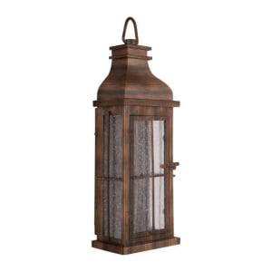 Vincent Outdoor Wall Sconce, 1-Light LED 8 Watts, Weathered Copper