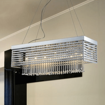 Linear Crystal Chandeliers