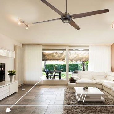 Small Ceiling Fans 20 24 26 30 36, What Size Ceiling Fan For Small Living Room