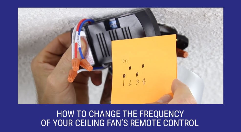 How To Reset Or Sync Your Ceiling Fan Remote Frequency