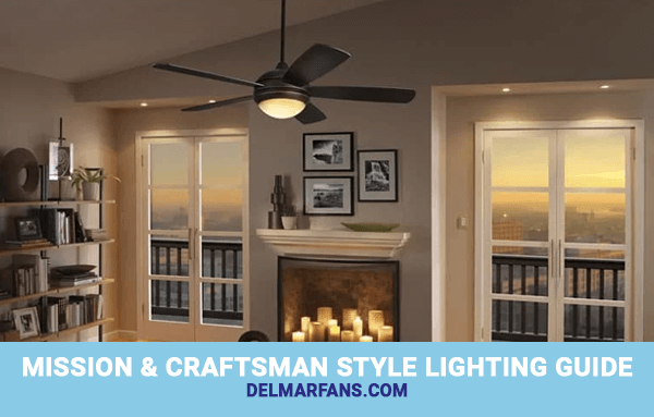 Mission Craftsman Style Lighting, Mission Style Ceiling Fan Light Shades