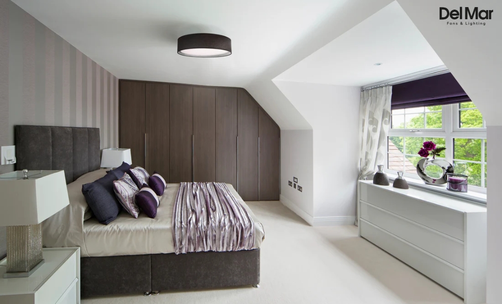 Kuzco Lighting Dalton Flush Mount in Bedroom