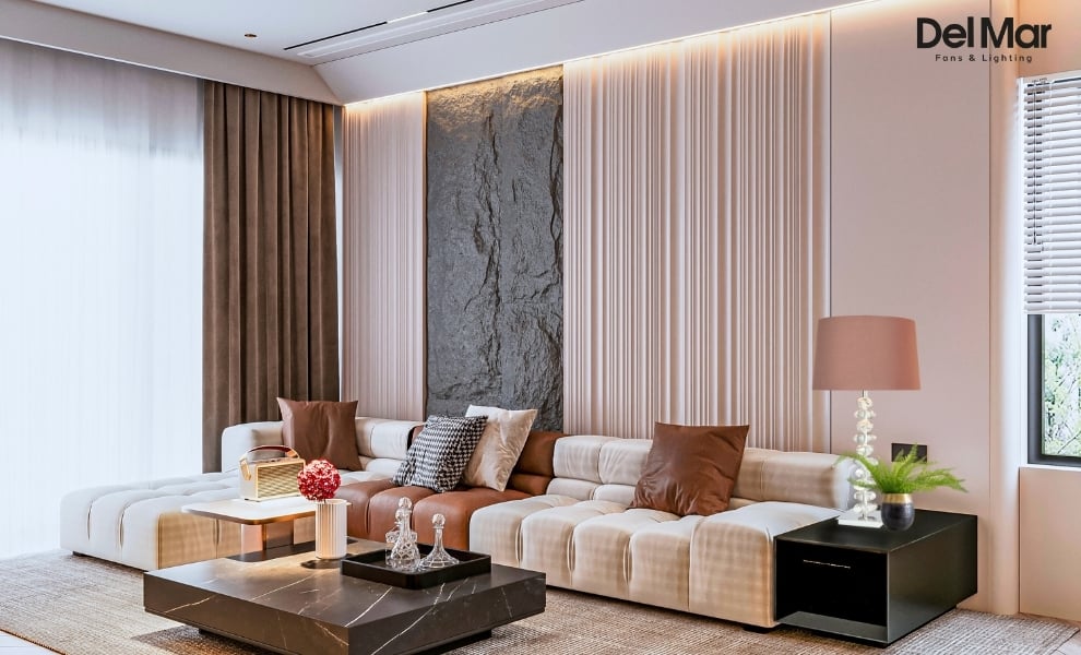 George Kovacs Portables Tall Table Lamp in Living Area