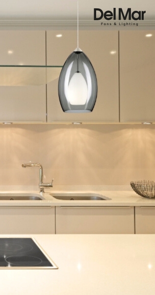 Visual Comfort Modern 700MOFIRKS Fire Satin Nickel Track Lighting Pendant in kitchen Area