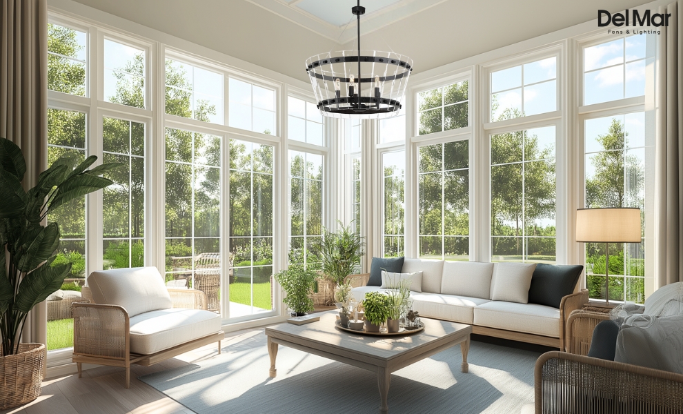 Savoy House Ventari Pendant in Sunroom
