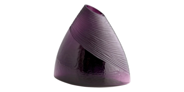 Cyan Design 07336 Mount Amethyst Small Glass Vase