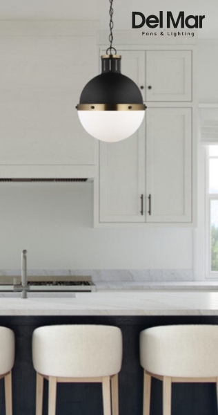 Visual Comfort Studio 6577101-112 Hanks Pendant above Dining Table