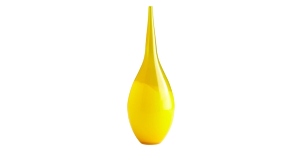 Cyan Design 04058 Moonbeam Large Glass Vase, Yellow