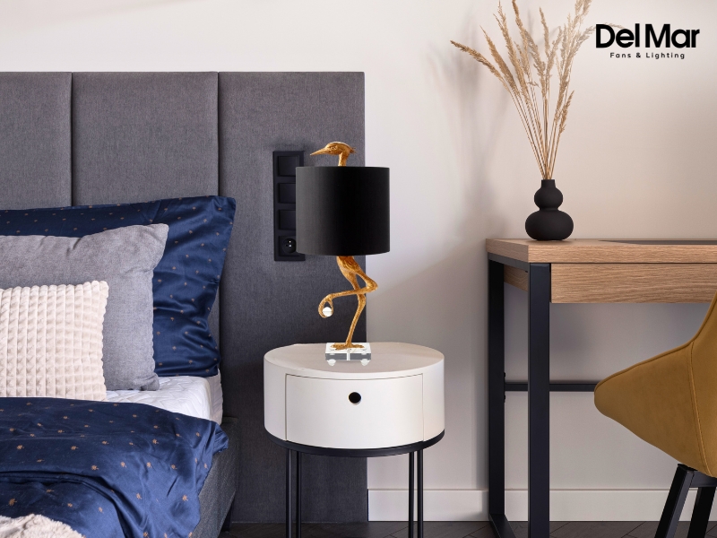 Cyan Design Ibis Table Lamp in Bedroom