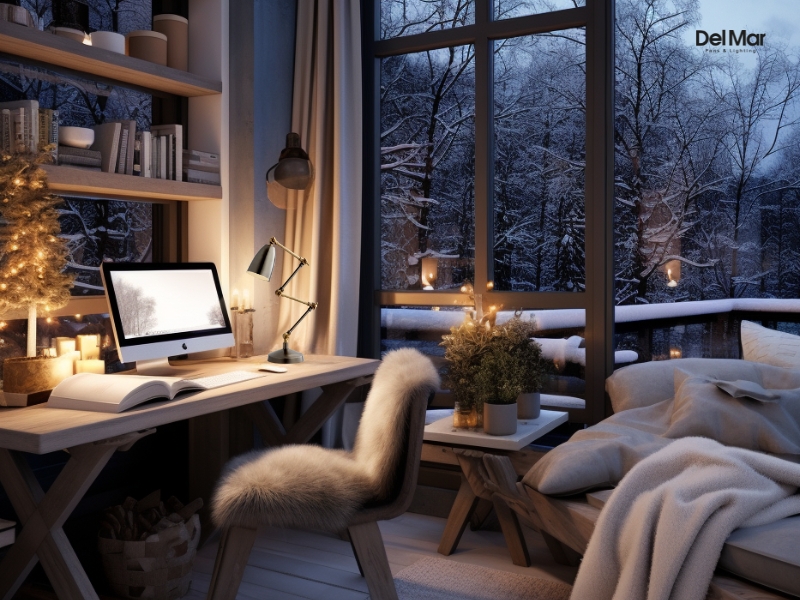 Table Lamp in Home Office