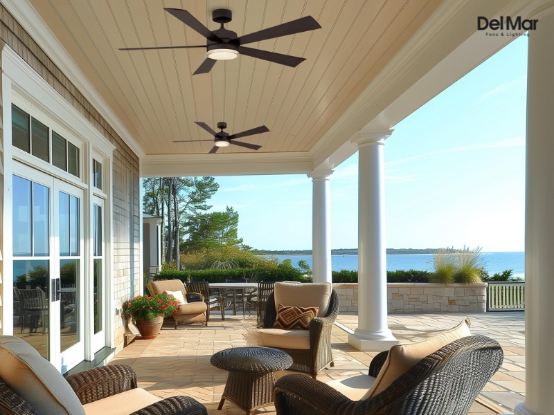 Modern Forms FR-W1801-60L-35-MB Wynd 60" Outdoor Ceiling Fan Modern Forms FR-W1801-60L-35-MB Wynd 60" Outdoor Ceiling Fan