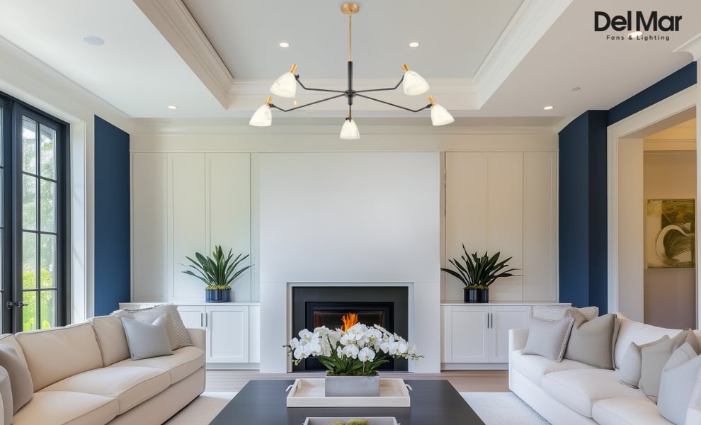 Hinkley Sinclair Chandelier in Living Area