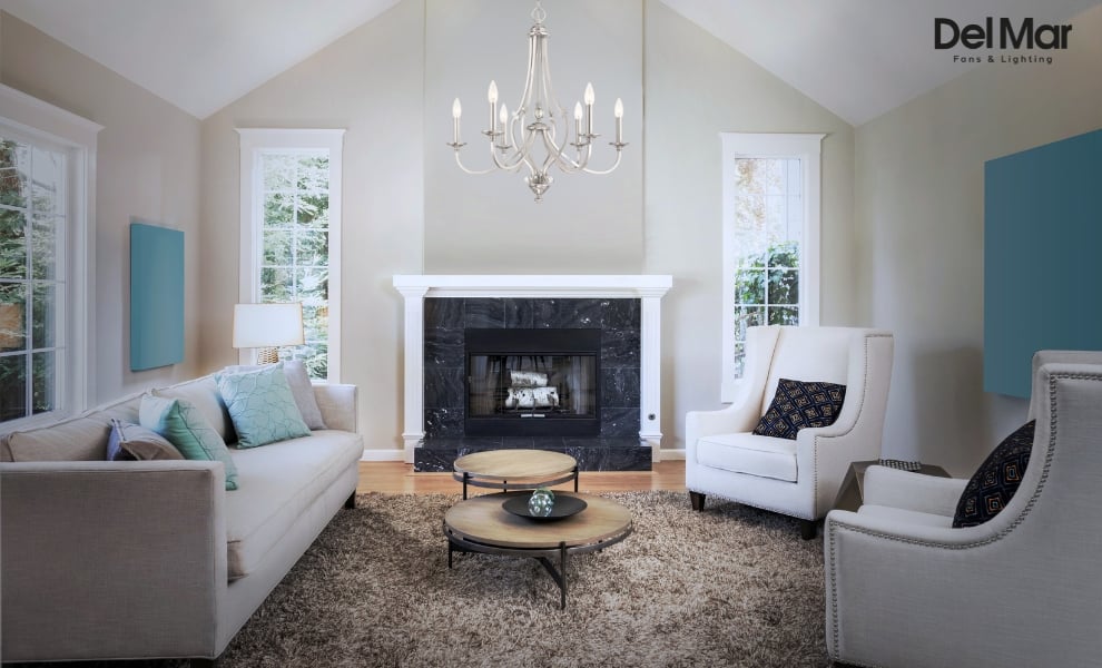 Minka Lavery Savannah Row Chandelier in Living Room