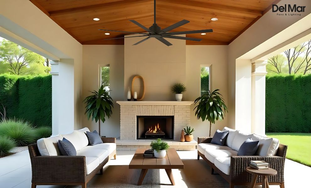 Minka-Aire Xtreme H2O Outdoor Ceiling Fan in Outdoor Area