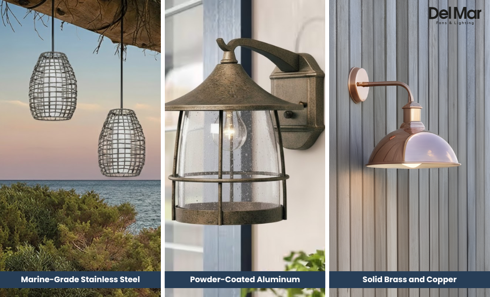 Best Materials for Coastal Lighting