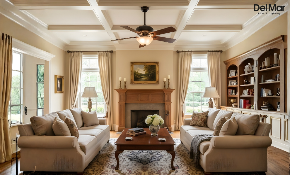 fan installed in living room