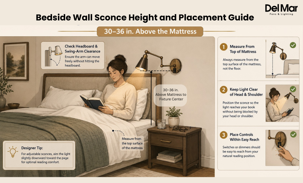 bedside wall light installation