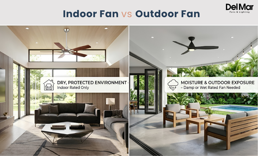 indoor vs outdoor fan