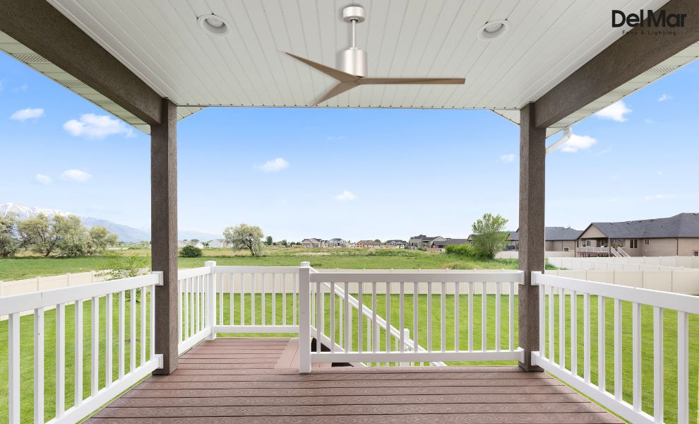 Matthews EK-BN-GA Eliza 56" Outdoor Ceiling Fan with Remote Control for covered deck