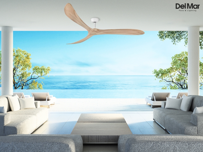 Hinkley 903880FMW-NDD Swell 80" Damp-Rated Ceiling Fan