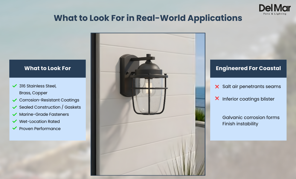 Marine-Grade & Coastal-Rated Lighting Products: What to Look For in Real-World Applications